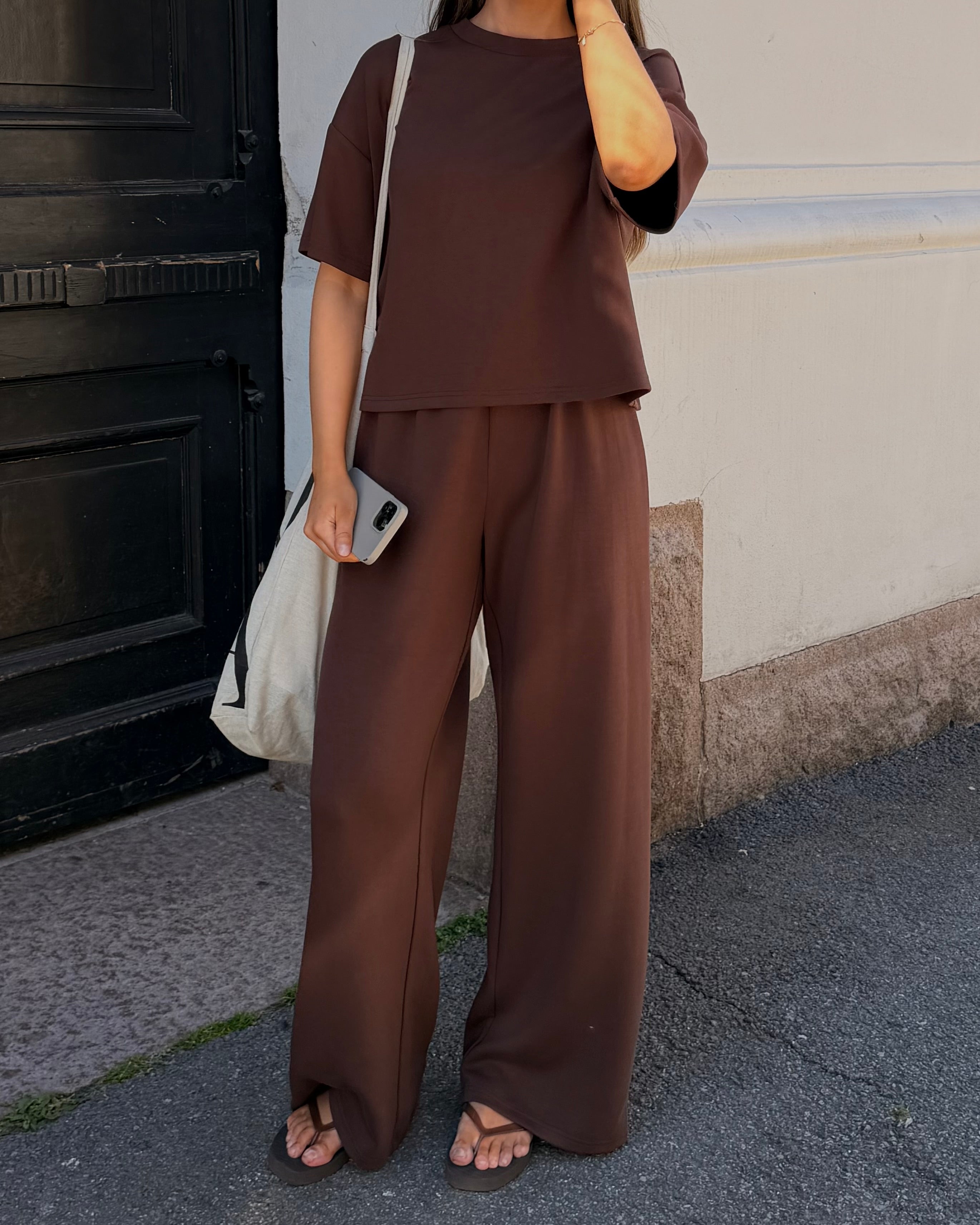 PCPOLLY Joggers - Chicory Coffee
